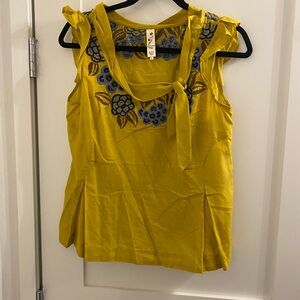 Anthropologie Floral Tank